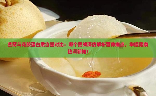 燕窝与花胶蛋白质含量对比：哪个更缚深度解析营养痛点，掌握健康热词新知！