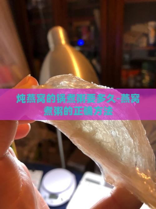 炖燕窝的锅煮粥要多久-燕窝煮粥的正确方法