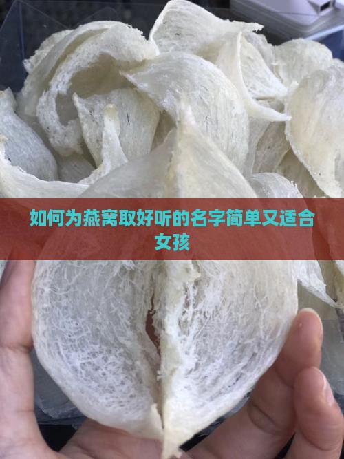 如何为燕窝取好听的名字简单又适合女孩