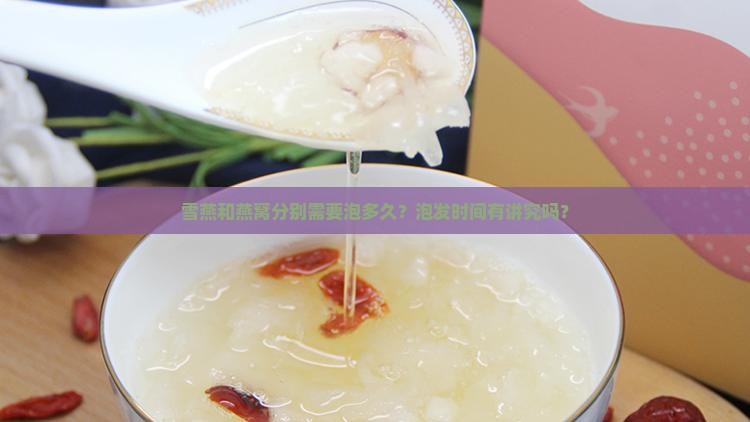 雪燕和燕窝分别需要泡多久？泡发时间有讲究吗？