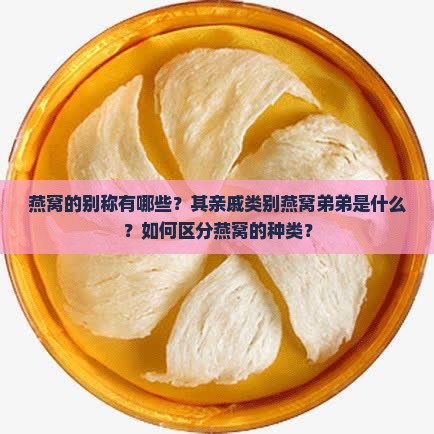 燕窝的别称有哪些？其亲戚类别燕窝弟弟是什么？如何区分燕窝的种类？