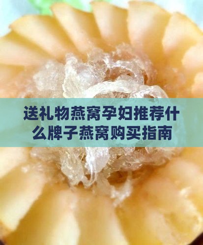 送礼物燕窝孕妇推荐什么牌子燕窝购买指南