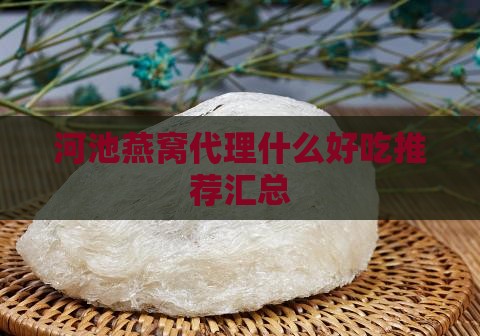 河池燕窝代理什么好吃推荐汇总
