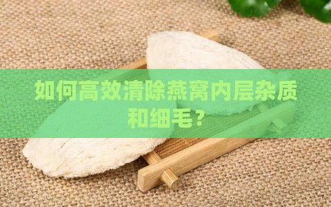 如何高效清除燕窝内层杂质和细毛？