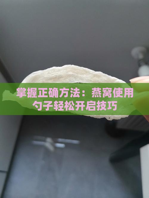 掌握正确方法：燕窝使用勺子轻松开启技巧
