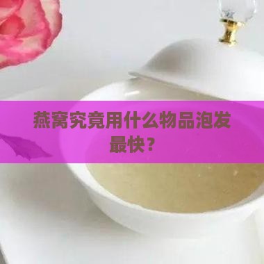 燕窝究竟用什么物品泡发最快？