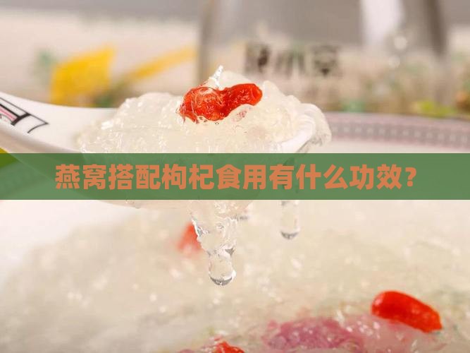 燕窝搭配枸杞食用有什么功效？