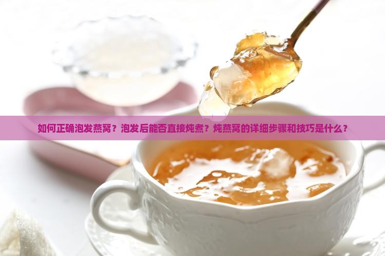 如何正确泡发燕窝？泡发后能否直接炖煮？炖燕窝的详细步骤和技巧是什么？