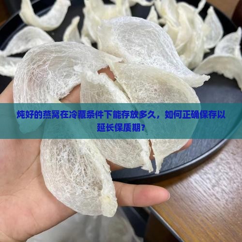 炖好的燕窝在冷藏条件下能存放多久，如何正确保存以延长保质期？