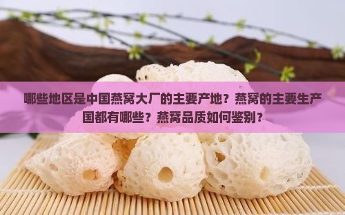 哪些地区是中国燕窝大厂的主要产地？燕窝的主要生产国都有哪些？燕窝品质如何鉴别？