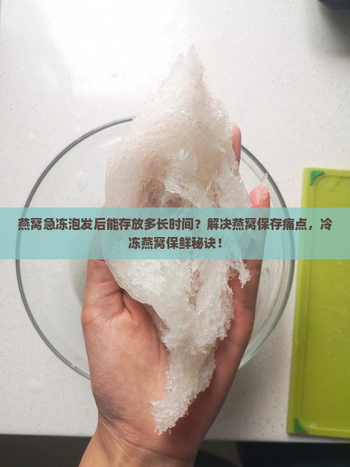 燕窝急冻泡发后能存放多长时间？解决燕窝保存痛点，冷冻燕窝保鲜秘诀！