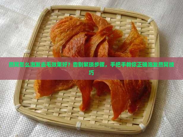 燕窝怎么泡发去毛效果好？告别繁琐步骤，手把手教你正确泡发燕窝技巧