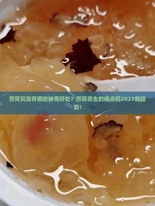 燕窝究竟有哪些神奇好处？燕窝养生的痛点和2023新趋势！