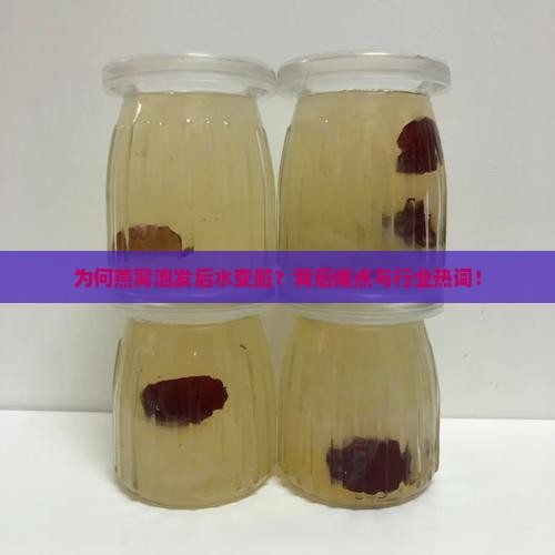 为何燕窝泡发后水变脏？背后痛点与行业热词！