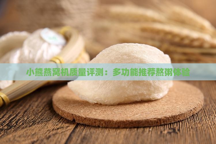 小熊燕窝机质量评测：多功能推荐熬粥体验
