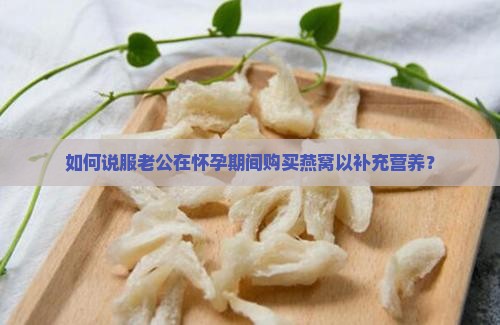 如何说服老公在怀孕期间购买燕窝以补充营养？