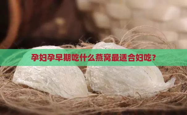 孕妇孕早期吃什么燕窝最适合妇吃？