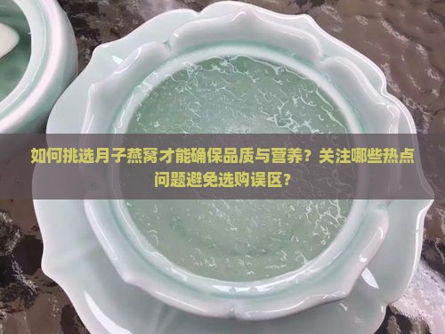 如何挑选月子燕窝才能确保品质与营养？关注哪些热点问题避免选购误区？