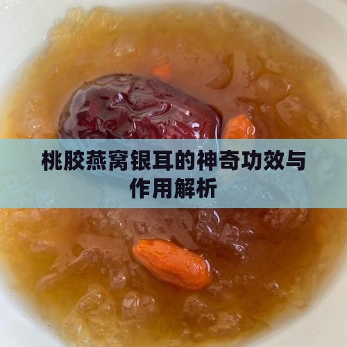 桃胶燕窝银耳的神奇功效与作用解析