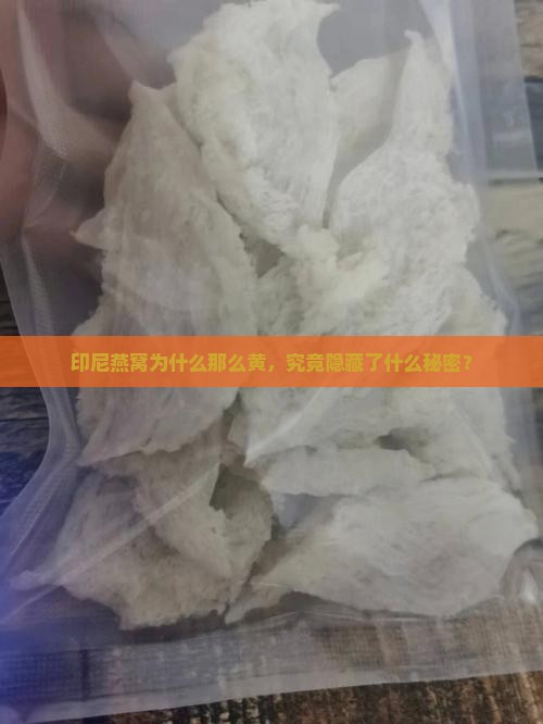 印尼燕窝为什么那么黄，究竟隐藏了什么秘密？