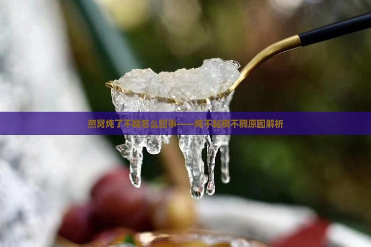 燕窝炖了不糯怎么回事——炖不粘稠不稠原因解析