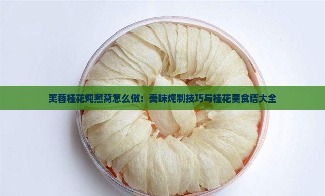 芙蓉桂花炖燕窝怎么做：美味炖制技巧与桂花羹食谱大全
