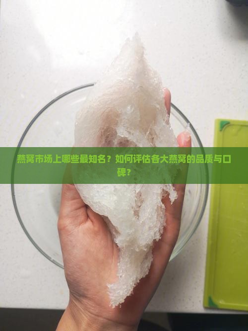 燕窝市场上哪些最知名？如何评估各大燕窝的品质与口碑？