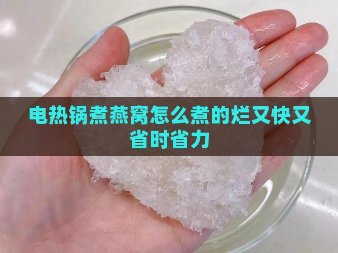 电热锅煮燕窝怎么煮的烂又快又省时省力