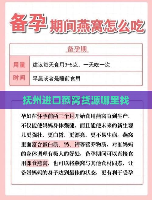 抚州进口燕窝货源哪里找