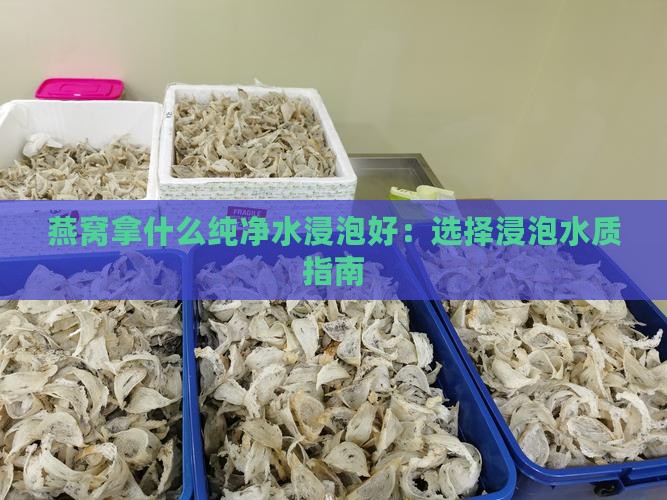 燕窝拿什么纯净水浸泡好：选择浸泡水质指南