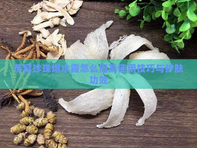 燕窝珍珠爆水霜怎么用及使用技巧与护肤功效 燕窝珍珠爆水霜怎么用及使用技巧与护肤功效