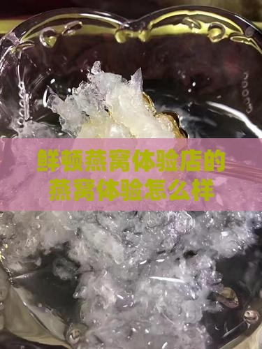 鲜顿燕窝体验店的燕窝体验怎么样