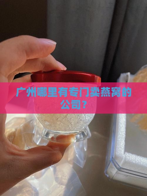 广州哪里有专门卖燕窝的公司？