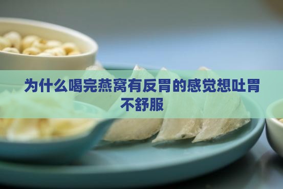 为什么喝完燕窝有反胃的感觉想吐胃不舒服