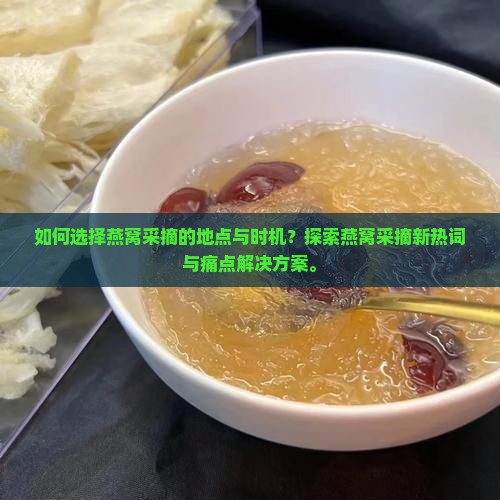如何选择燕窝采摘的地点与时机？探索燕窝采摘新热词与痛点解决方案。