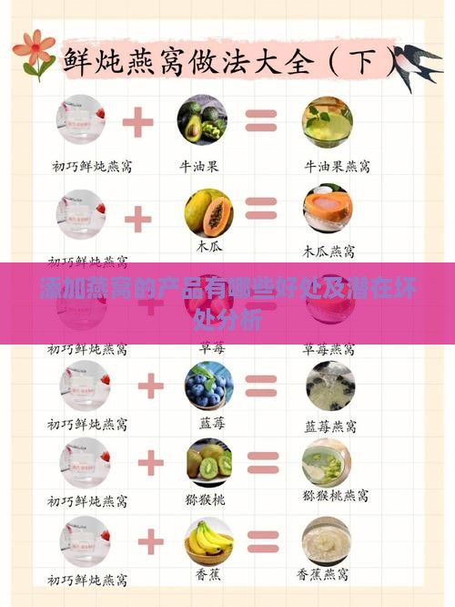 添加燕窝的产品有哪些好处及潜在坏处分析