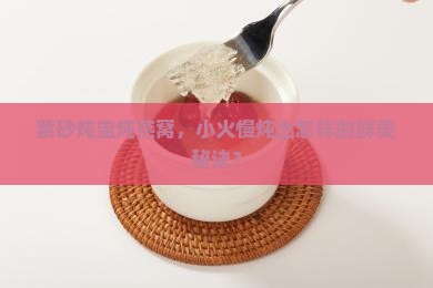紫砂炖盅炖燕窝，小火慢炖出怎样的鲜美秘诀？