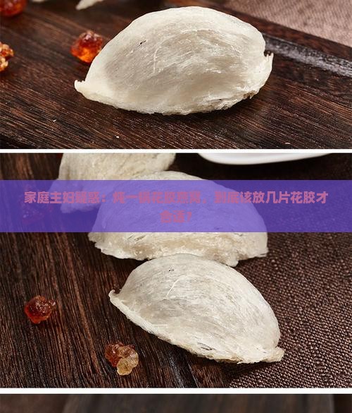 家庭主妇疑惑：炖一锅花胶燕窝，到底该放几片花胶才合适？