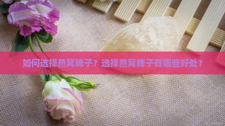 如何选择燕窝牌子？选择燕窝牌子有哪些好处？