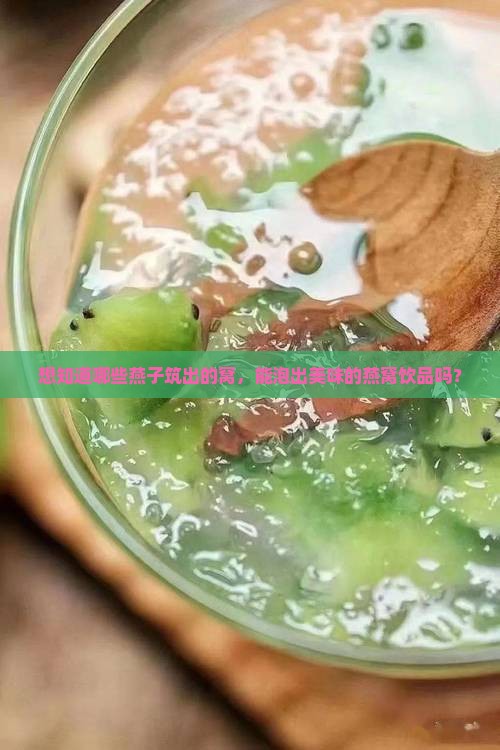 想知道哪些燕子筑出的窝，能泡出美味的燕窝饮品吗？