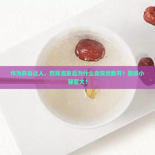 作为养身达人，燕窝泡发后为什么会突然散开？厨房小秘密大！