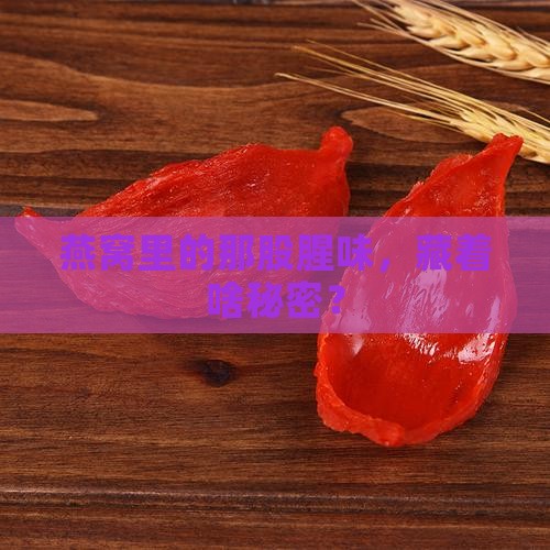 燕窝里的那股腥味，藏着啥秘密？