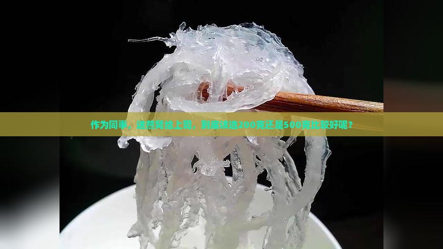作为同事，送燕窝给上司，到底该选200克还是500克比较好呢？