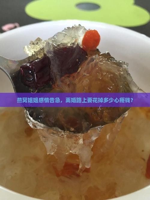 燕窝姐姐感情告急，离婚路上要花掉多少心疼钱？