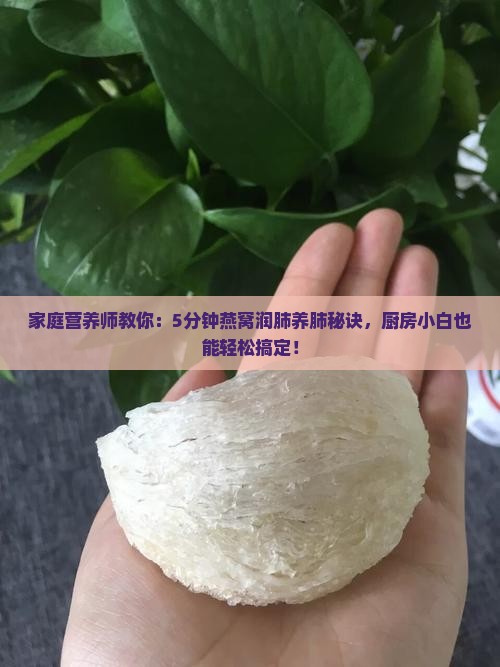 家庭营养师教你：5分钟燕窝润肺养肺秘诀，厨房小白也能轻松搞定！