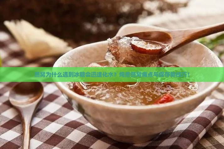 燕窝为什么遇到冰糖会迅速化水？炖煮燕窝痛点与保存新技巧！