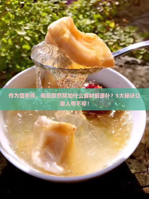 作为营养师，炖花胶燕窝加什么食材最滋补？5大秘诀让家人夸不停！