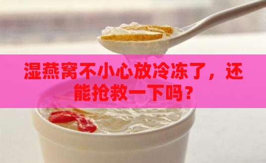 湿燕窝不小心放冷冻了，还能抢救一下吗？