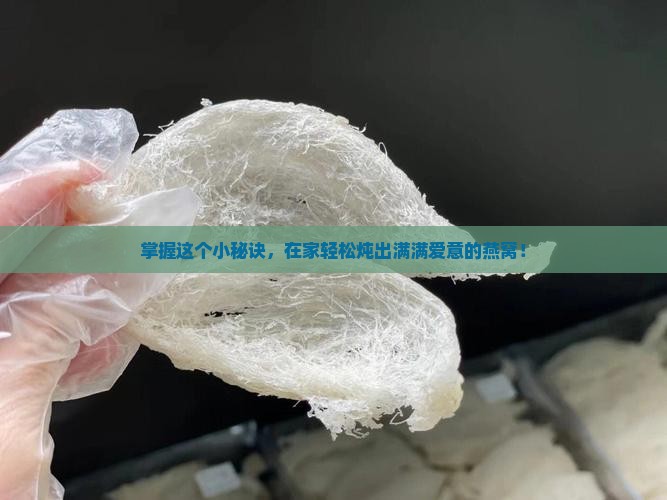 掌握这个小秘诀，在家轻松炖出满满爱意的燕窝！