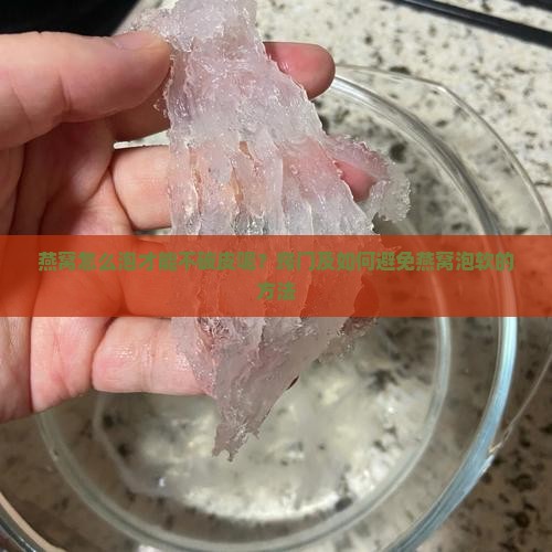 燕窝怎么泡才能不破皮呢？窍门及如何避免燕窝泡软的方法
